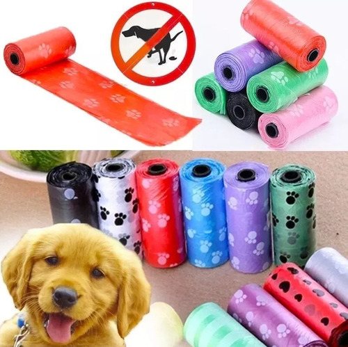 Bolsas Sanitarias Biodegradables Para Mascotas (12 Rollos)