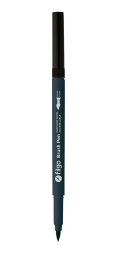 Marcador Punta Pincel Filgo Brush Pen X2 Negro