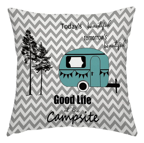 Funda De Almohada Swono Camper Morden Trailer Travel Con Árb