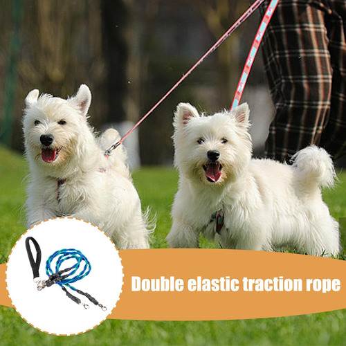Cuerdas Para Perros Correas Elásticas Doble Cuerda Accesorio
