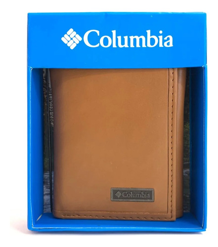 Cartera Culumbia Color Cafe De Hombre Original 