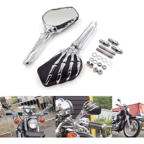 Espejos Retrovisores De Calavera Para Honda Cbr600rr