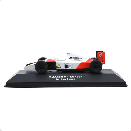 Miniatura Mclaren Mp 4/6 1991 Senna Lendas Colecionáveis Ed6