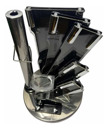 Cuchillos 9 Pcs Con Base En Acero Inoxidable