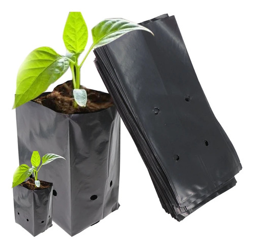 Pack 50 Bolsas Para Plantas Almacigos 30x30 Resistentes 0.8m
