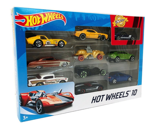 Hot Wheels Pack X10 Colección Autos Surtidos 54886 Original