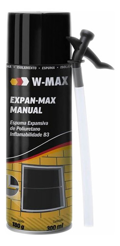 Espuma Expansiva Adesivo De Poliuretano W-max 300ml / 180gr