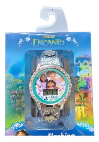 Reloj Digital Disney Encanto Mirabel Madrigal Glitter +luces