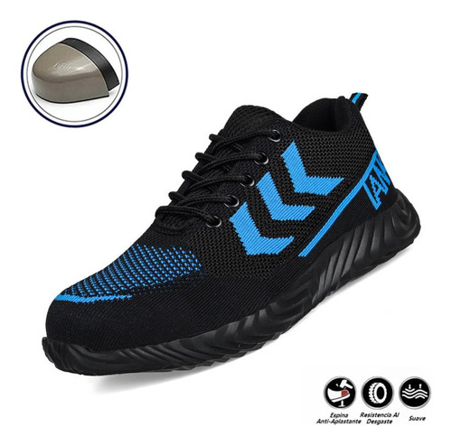 Tenis Industriales Hombre Seguridad Trabajo Casquillo Wb775