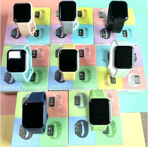 Smartwatch D20 Macaron Relógio Inteligente