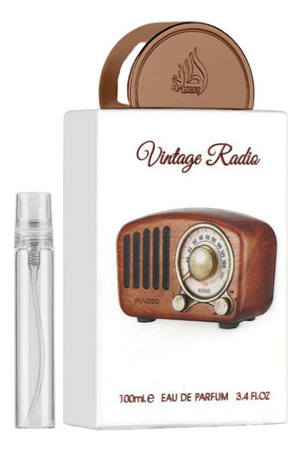 Perfume Vintage Radio De Lattafa Pride 10ml Decant