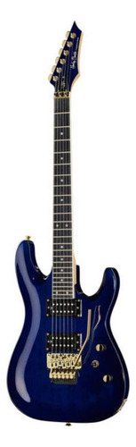 Guitarra eléctrica Harley Benton S-620 de tilo translucent blue brillante con diapasón de palo de rosa