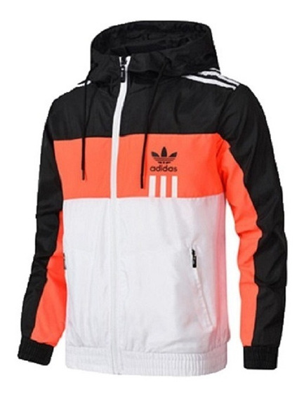 jaqueta corta vento adidas laranja