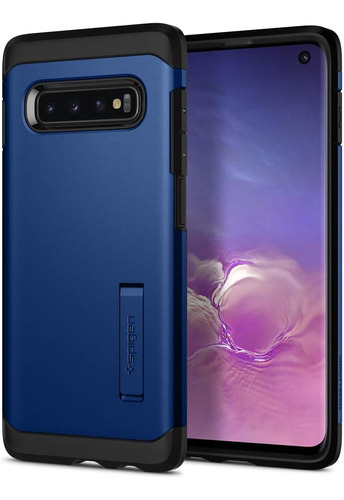 Carcasa Spigen Para Samsung Galaxy S10 Color Azul 