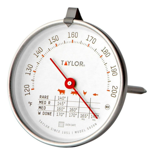 Taylor Precision Products Horno De Carne Sin Enjuague, Segur