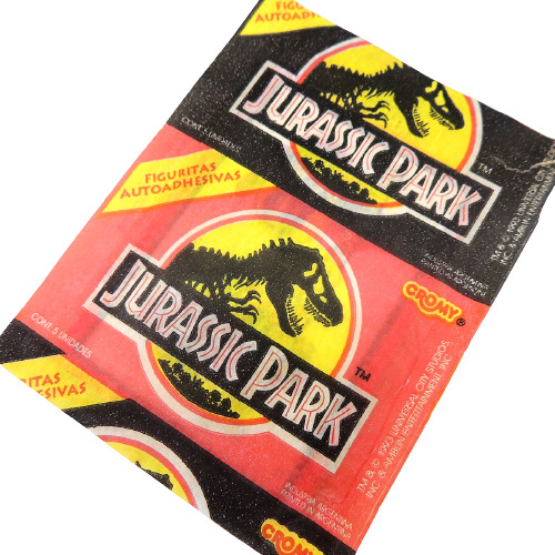 Jurassic Park Sobre Figuritas Stickers Cromy Argenti Madtoyz