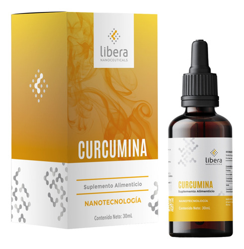 Libera Curcumina Nanotecnología, Suplemento Alimenticio Sabor Sin Sabor