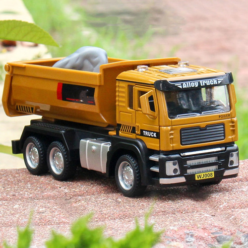 Camión Volquete De Construcción De Aleación En Miniatura, Ju