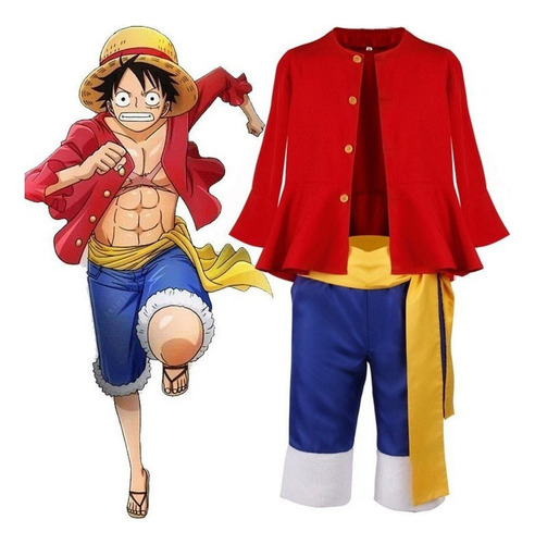 Disfraz De Luffy Para Cosplay, Anime, Fiesta, Para Niños