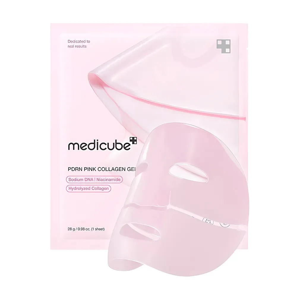Máscara Facial em Gel Medicube PDRN Pink Colágeno para Elasticidade e Brilho da Pele