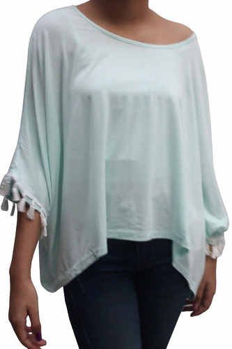 Bl1230 Blusa Casual Bianca Verde - It Girls Colombia