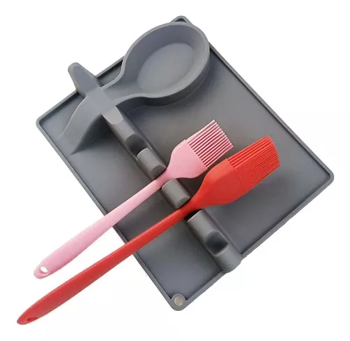 BESTonZON Soporte para cucharas de silicona con clip para