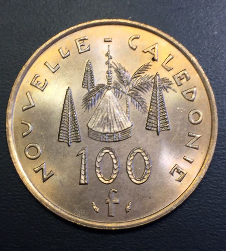 Nuc014 Moneda Nueva Caledonia 100 Francs 1984 Unc-bu Ayff