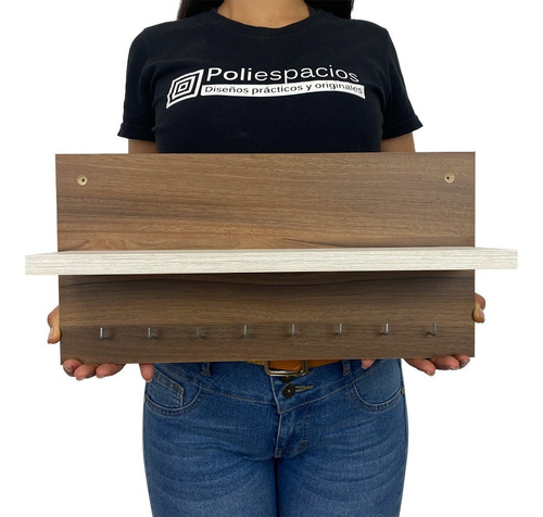 Imagen 4 de 10 de Porta Llaves Organizador De Pared Moderno Perchero Ganchos
