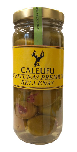 Aceitunas Premium Rellenas De Jamon Crudo Ahumado Caleufu 