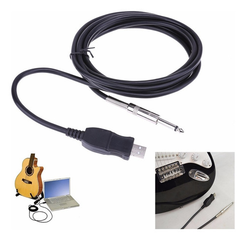 Adaptador Usb Guitarra Pc Notebook Mac Interface