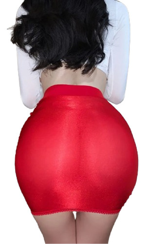 Sexy Minifalda Falda Transparente Satinada Hotwife Coqueta