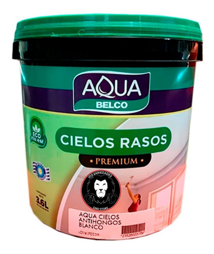 Belco Aquacielo Cielo Raso Antihongos Premium 3.600ltr Gmd