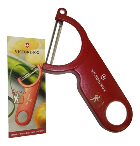 Pelapapas Para Frutas Y Vegetales Victorinox Color Rojo