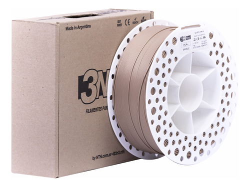 3n3 filamento pla+ 3nmax 1,75 mm 1 kg color bronce