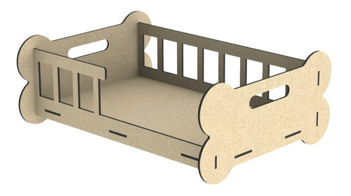 Cama Caminha Sofá Casa Pet Cachorro Gato Mdf Crú 50x30 - M04