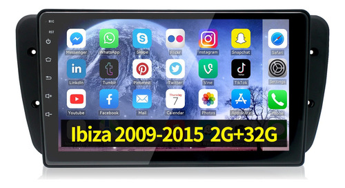 Autoestéreo Carplay Android 2+32g Para Seat Ibiza 2009-2015