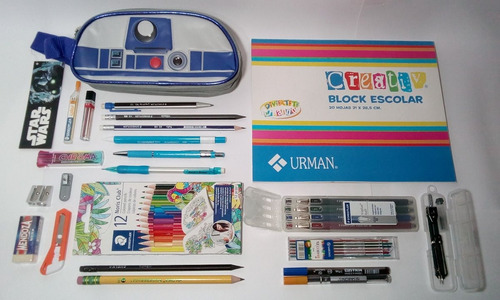 Lapicera R2d2 Colores Stadler Portaminas Estuche 23 Piezas