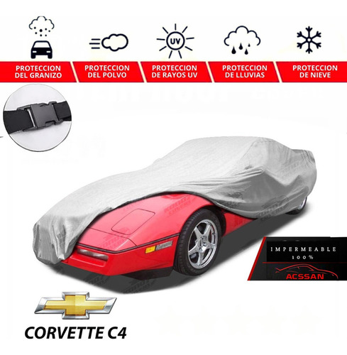 Cover Cubreauto Eua Con Broche Corvette Convertible C4 1986