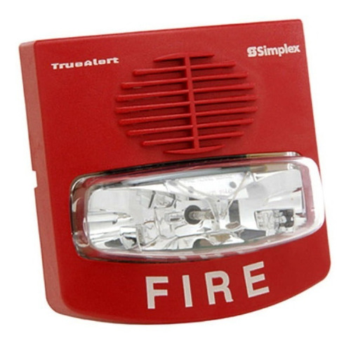 Sirena Con Luz Estrobo 49av-wrf Simplex