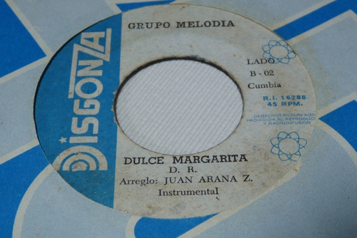 Jch- Grupo Melodia Dulce Margarita Cumbia 45 Rpm