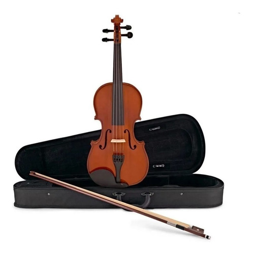 Violin 4/4 Stradella Mv1412 Pino Maple Macizo + Funda Y Arco