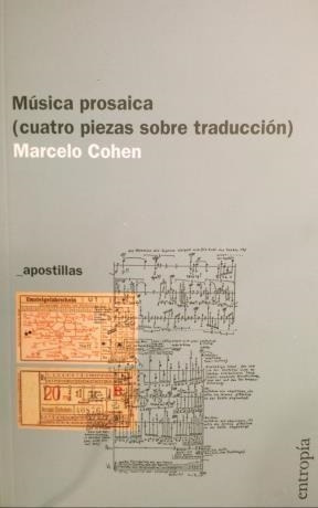 Musica Prosaica - Marcelo Cohen - Entropia