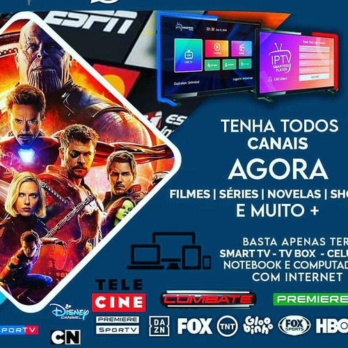 Imagem 1 de 4 de Canais ,filmes,séries Para Seu Tv Box, Celular Ou Computador