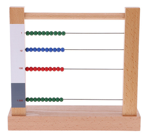 Montessori Material Matemático Juguete De Madera - Cuentas