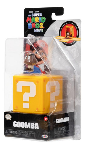 Super Mario Bros Movie - Goomba Mini Figura Con Bloque