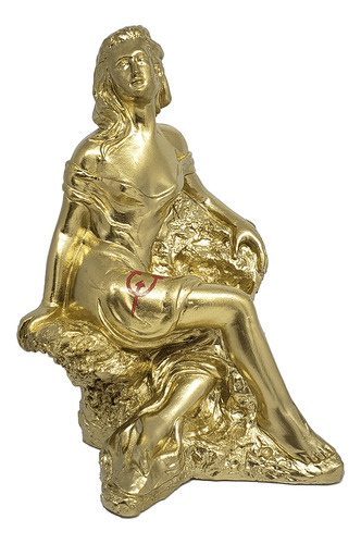 Imagem Pomba Gira Do Ouro 20cm Gesso Escultura Umbanda