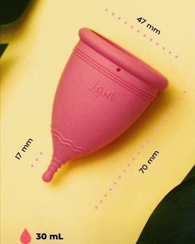Lani Plus, Copa Menstrual Certificada Fda, Color Rosa. Laiki
