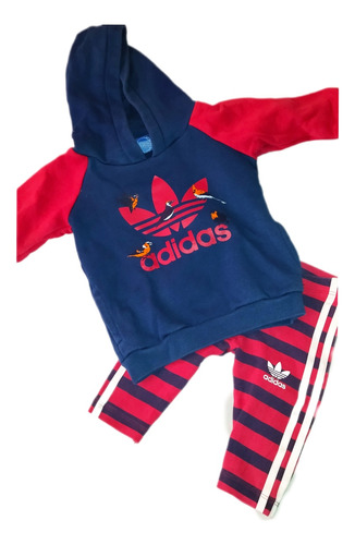 Conjunto adidas Mono Y Suéter 0-3m Original