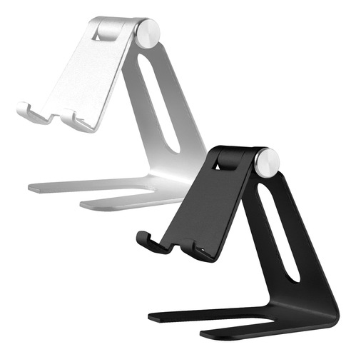 Soporte Apoya Celular Tablet Metal De Escritorio Liso X 5un