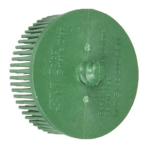 Imagem 2 de 2 de Kit 2 Roloc Bristle 3m Verde 50mm Gr 50 Disco Desbaste